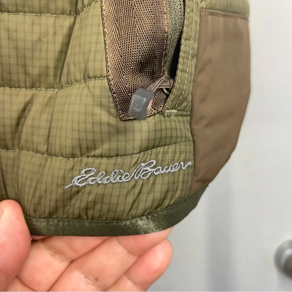 Eddie Bauer Sport Shop Moss 700 Storm Down MicroTherm Green Puffer Field Vest XS_3